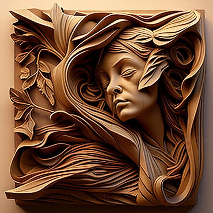 3D модель Грейс Механ Де Віто, американська художниця (STL)